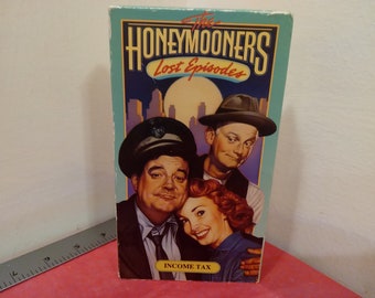 Vintage VHS Movie Tape, The Honeymooners Lost Episodes Income Tax, Jackie Gleason, 1988~