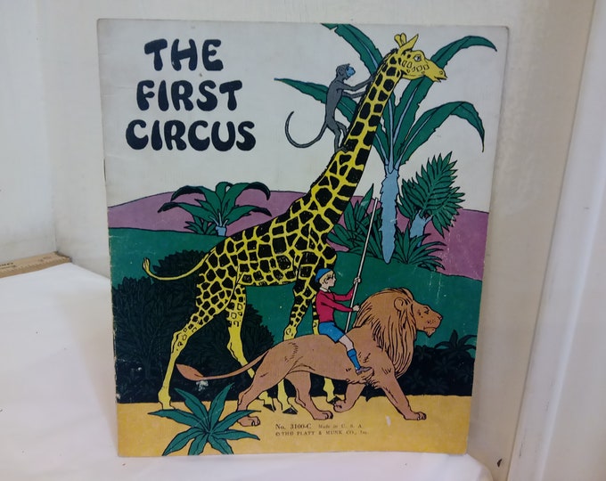 Vintage Children's Books, The Gingerbread Boy and The First Circus, Published by The Platt & Munk Co., 1932