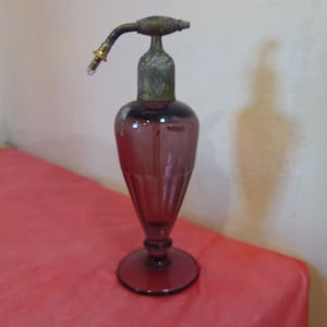 Vintage Perfume Atomizer Bottles, Purple, Clear, and Other Colors and Shapes