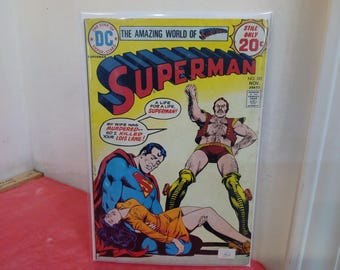 Vintage DC Comic Books, Superman, Various Issues, 1970's