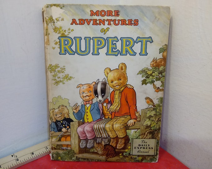 Vintage Children's Books, Rupert Children's Books, A Daily Express Publication, 1950-1970's