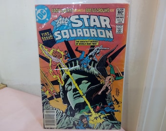 Vintage Comic Books, DC Comics "All-Star Squadron", Various Issues, 1980's
