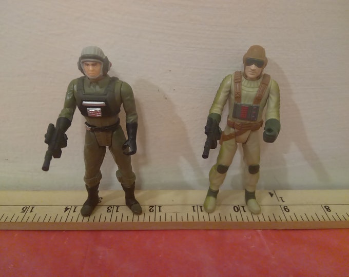 Vintage Star Wars Action Figures, Rebel Soldiers, 1997