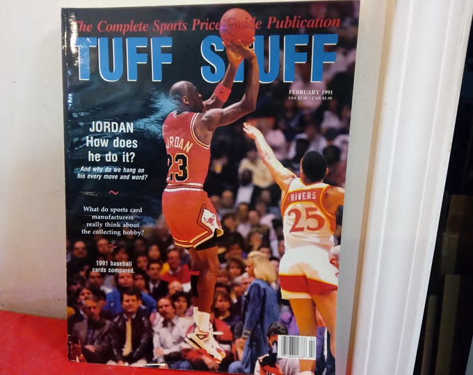 Vintage Sports Guide Magazine, Tuff Stuff Price Guide and Stories, Michael Jordan, Bo Jackson, and Others, 1990's