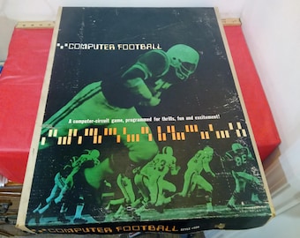 Vintage Electronic Football Game, Computer Football Style #555, Electronic Data, 1969
