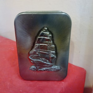 Vintage Metal Tins, The American Clipper Flying Cloud and Clipper Ship Hinged Tin