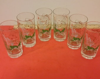 Vintage Drinking Glasses Bicentennial Great Commonwealth Life Insurance Company