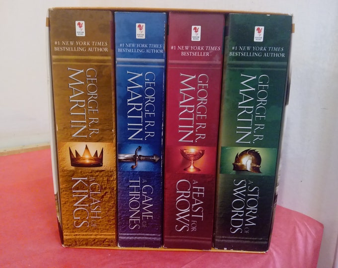 Vintage Soft Cover Book, Game of Thorns Collection Set, Clash of Kings, A Feast of Crows, A Storm of Swords, 2011