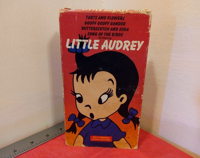 Vintage VHS Movie Tape, Little Audrey, Colored Cartoon, 1987~