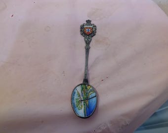 Vintage Collector Spoons and Fork, Mickey Mouse Fork, Scotland, Iceland, Stow Market, Hawaii Surfer, Wein Riesenrad, Portugal, and Others