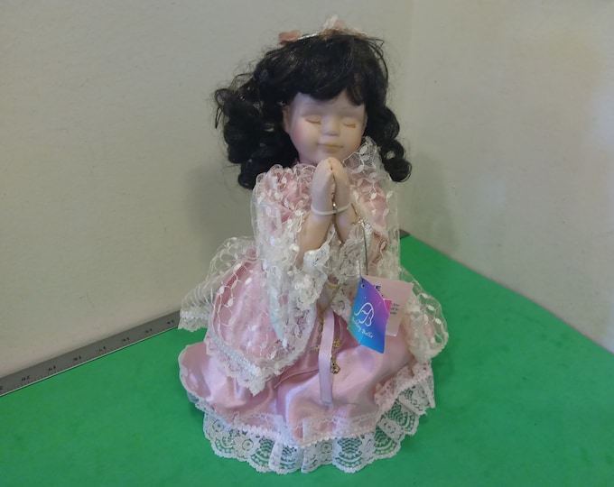 Vintage Ashley Belle Doll, Praying Girl, Musical, 1990's