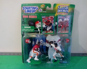 Starting Lineup Figure, Marcus Allen and Mike Garrett, Classic Doubles Collection, 1998#