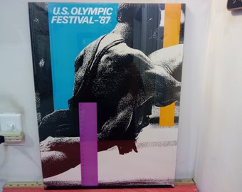 Vintage Sports Poster, U.S. Olympic Festival-87, Durham N.C. or Raliegh N.C., 1987#