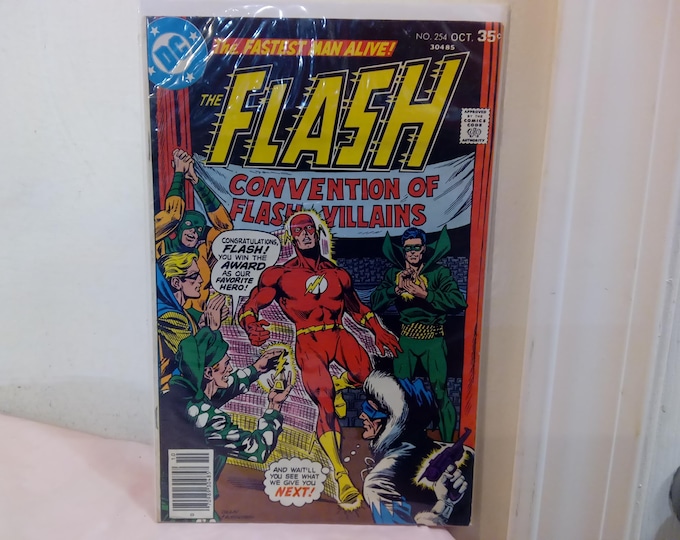 Vintage Comic Books, DC Comic Books, The Flash "The Fastest Man Alive", Various Issues, 1970's