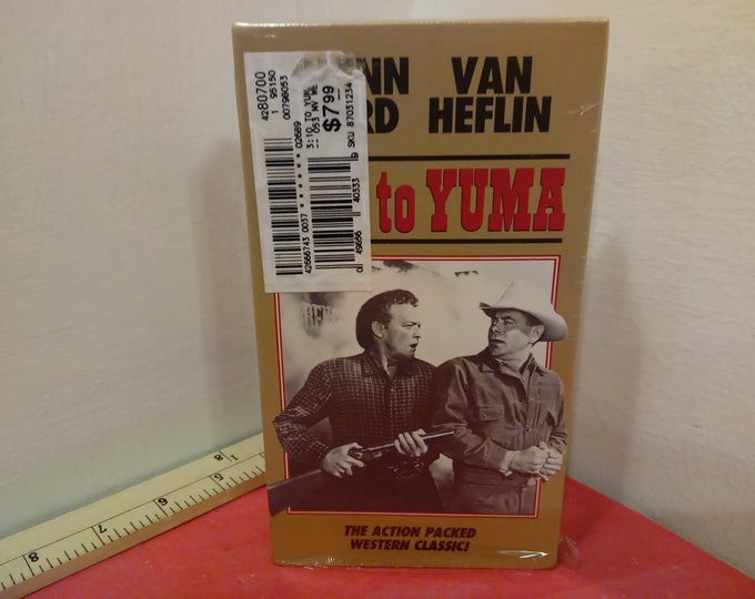 Vintage VHS Movie Tape, 3:10 to Yuma, Glenn Ford, 1988~