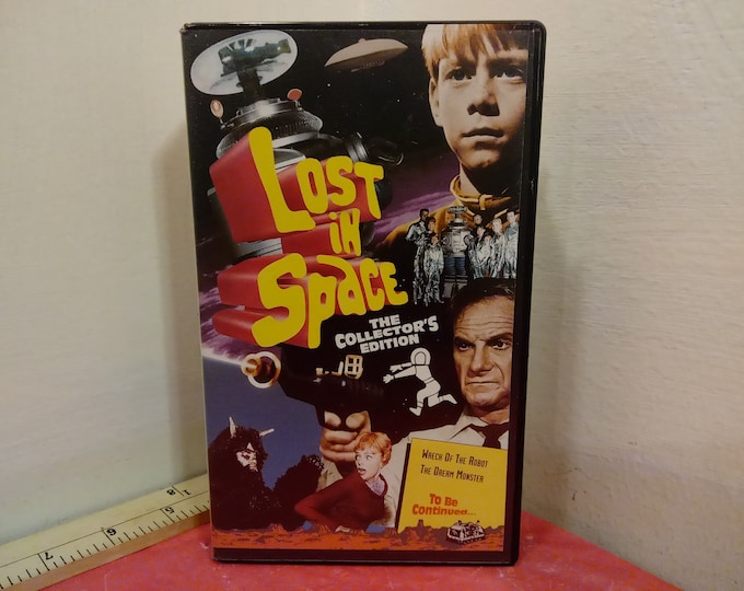 Vintage VHS Movie Tape, Lost In Space, Wreck of the Robot and The Dream Monster, 1995~