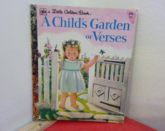 Vintage Hardcover Book, A Little Golden Book "A child's Garden of Verses", 1978