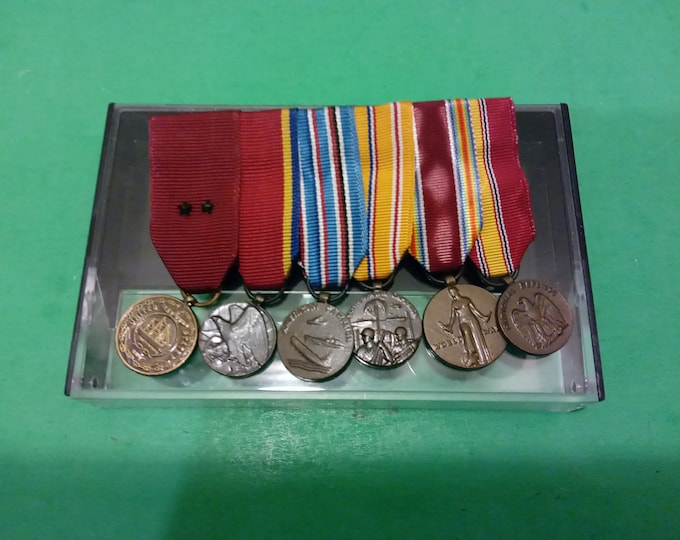 Vintage Vietnam to WWII Era Mini Medals, 1960's#p