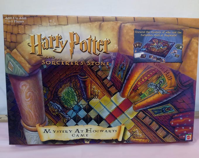 Vintage Boardgames, Harry Potter Boardgame or Wizard Chess, Mystery at Hogwarts by Mattel or Wizard Chess Set by The Noble Collection
