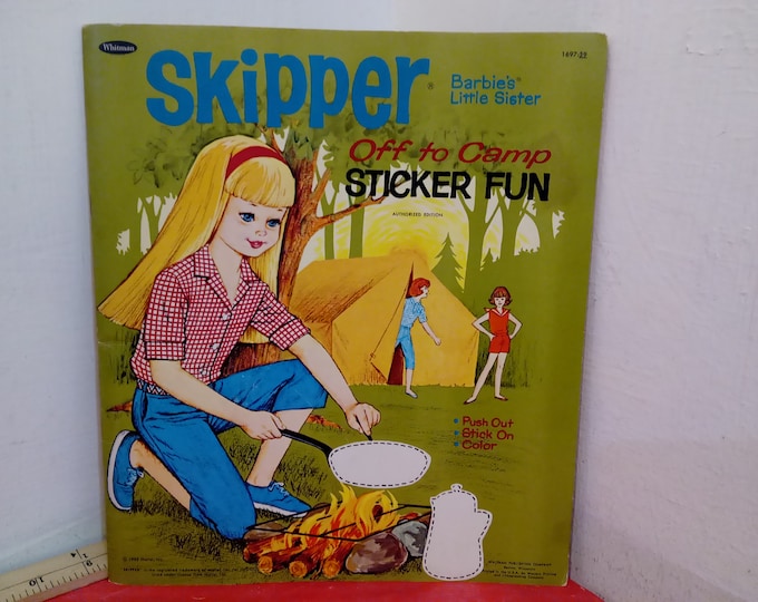 Vintage Paper Dolls, Barbie Dolls and Outfits, Mary Poppins Folder, Drowsy Doll and Outfits, and Skipper Activity Book, 1950's-60's