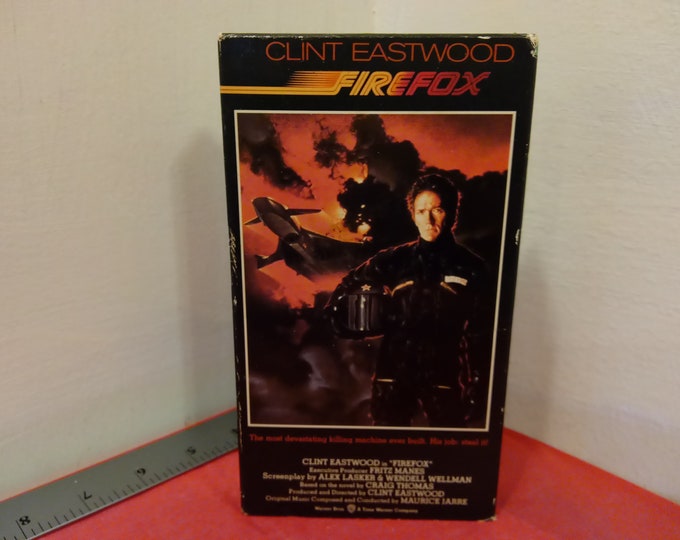 Vintage VHS Movie Tape, Firefox, Clint Eastwood, 1991~