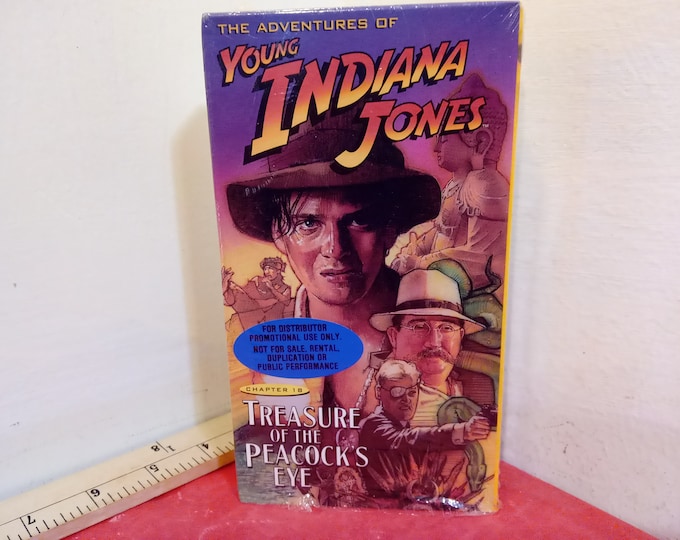 Vintage VHS Tape, Young Indiana Jones, Chapter 18 Treasure of the Peacock Eye, 1999~