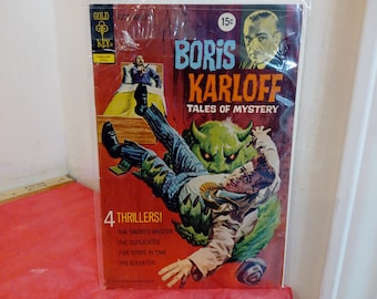 Vintage Comic Books, Boris Karloff "Tales of Mystery" by Gold Key or The Little Monsters, Various Issues, 1960's-70's