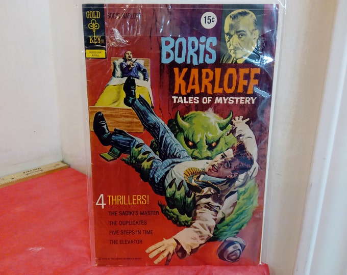 Vintage Comic Books, Boris Karloff "Tales of Mystery" by Gold Key, Various Issues, 1960's-70's