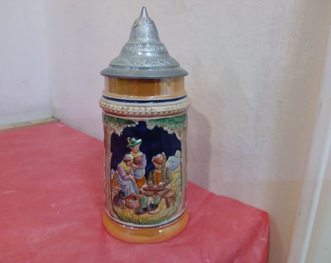 Vintage Beer Steins, Germany Made Beer Steins, Kloster Brauerei, Wiesbaden, Halt Mab und Ziel, and Others