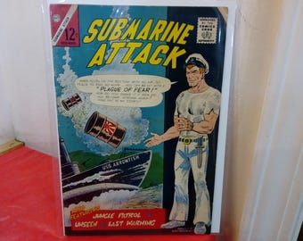 Vintage CDC Comic Books, Judo Master #4, Submarine Attack, Fightin' Army, Or Fightin' Marines, 1960's