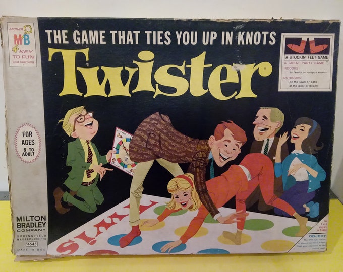 Vintage Original Twister Game, Milton Bradley, 1966#