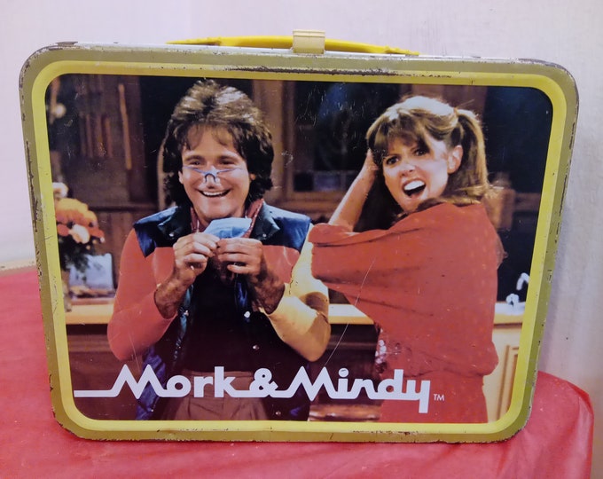 Vintage Lunchbox, Mork and Mindy Television Show Lunchbox by Thermos, 1979#