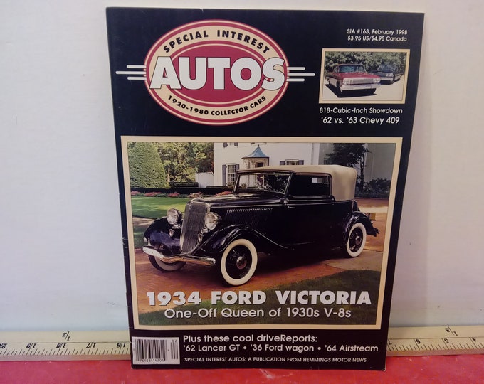 Vintage Auto Magazine, Special Interest Autos, February 1998