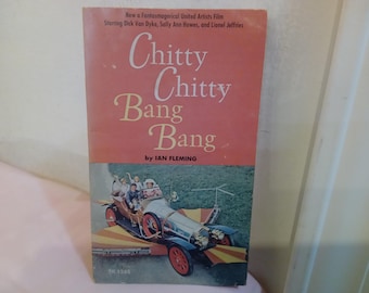 Vintage Soft Cover Book, Chitty Chitty Bang Bang Book or Movie Version, A Golden Book Special, 2nd Printing 1969