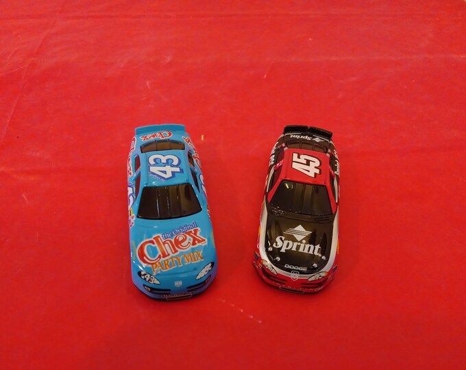 Vintage Die Cast Vehicles, Richard Petty Chex #43 and Kyle Petty Sprint #45 Car, 2002