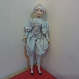 Vintage Porcelain and Other Dolls, Blue Satin Dress Doll, Victorian looking Doll, Flower Dressed Doll, Gold Lace, Middle Eastern, and Others