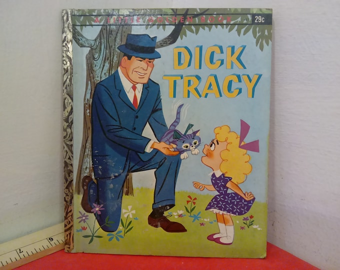 Vintage Hardcover Book, A Little Golden Book, Dick Tracy, 1962