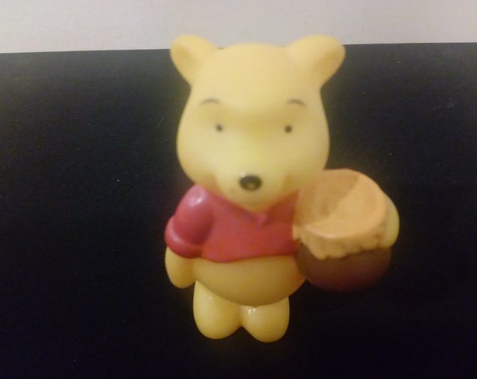 Vintage Disney Toy, Winnie the Pooh Squeaky Toy Disney, 1980's#