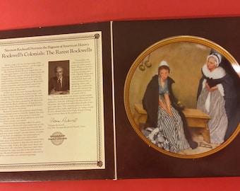 Norman Rockwell "Palabras de Confort" Vintage Plate de Edwin M. Knowles China