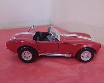 Vintage Die-Cast Car, 427 Ford Shelby Cobra 1966 Toy Car, Made in China, 1990's