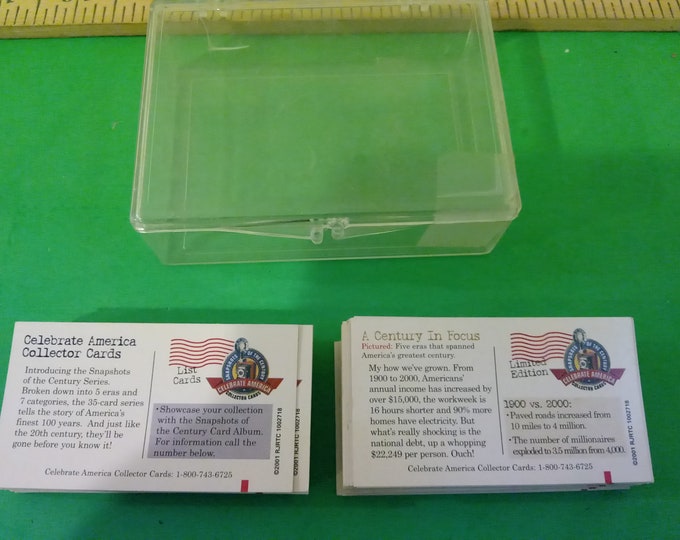 Vintage Artists Cards, Celebrate America and A Century in Focus Collector Cards, 2001