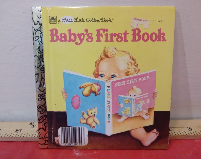 Vintage Children's Book, A First Little Golden Book "Baby's First Book"
