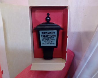 Vintage Nite Light, Colonial Nite Light "Piedmont Telephone", Wall Plug in Nite Light#