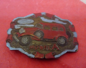 Vintage Brass Belt Buckles, Coca-Cola, Ford Model A, Marlboro, and Cable Car