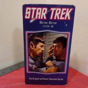 Vintage VHS Movie Tape, Star Trek Episode 39 Mirror Mirror, 1993~
