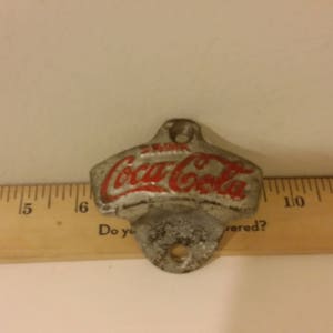 Vintage Bottle Opener, Cast-Iron Nickel-Plated, Drink Coca-Cola Bottle Opener Starr X Brand, New or Used