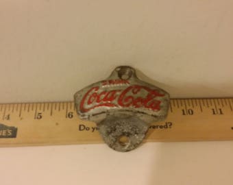 Vintage Cast Iron Nickel Plated Drink Coca-Cola Bottle Opener Starr X Brand, #20