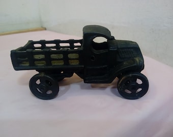 Vintage Cast Iron Vehicles, Cast Iron Ford Model T and Farm Delivery Truck