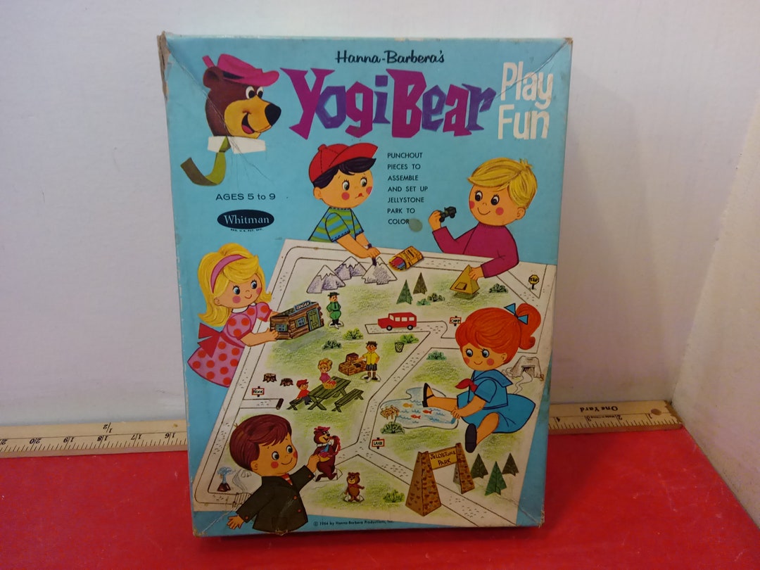 Vintage Children's Play Set, Hanna Barbera's Yogi Bear Play Fun Set
