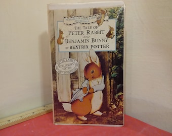 Vintage VHS Movie Tape, The Tale of Peter Rabbit and Benjamin Bunny by Beatrix Potter, 1993